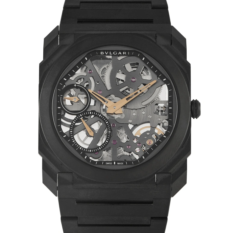 Bulgari,Octo 40mm,40mm,Titanium,Skeleton,Handwound,Power Reserve Indicator,65hours,103010