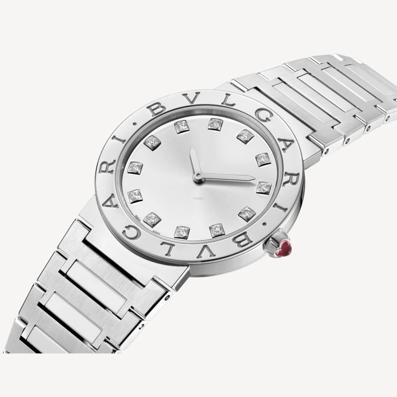 Bulgari,BB Lady 33mm,33mm,Stainless Steel,Silver,Quartz,Round,103696