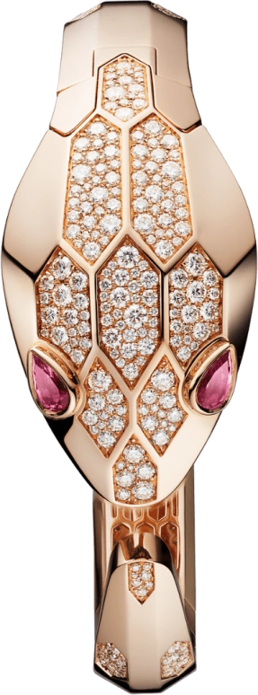 Bulgari,Serpenti ,Rose Gold,Setting,Diamonds,Paved,Tourmaline,102983