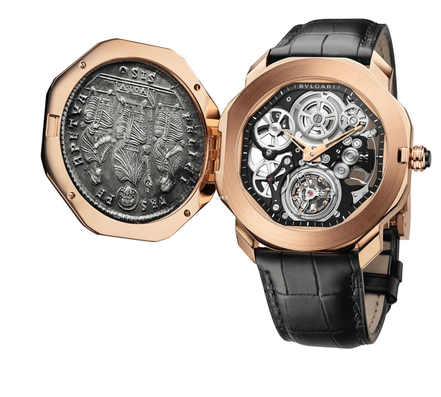 Bulgari,Octo 44mm,44mm,Rose Gold,Skeleton,Handwound,Tourbillon,52hours,103198