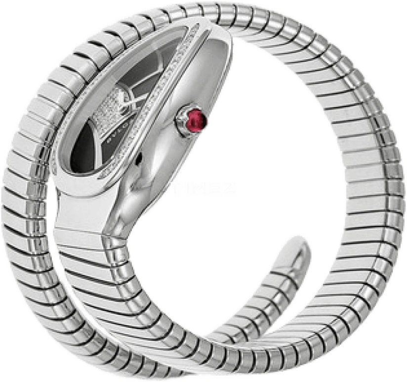 Bulgari,Serpenti 35mm,35mm,Stainless Steel,Black,Sapphire,Crystal Glass,SP35BD1SDS,SP35BD1SDS.1T