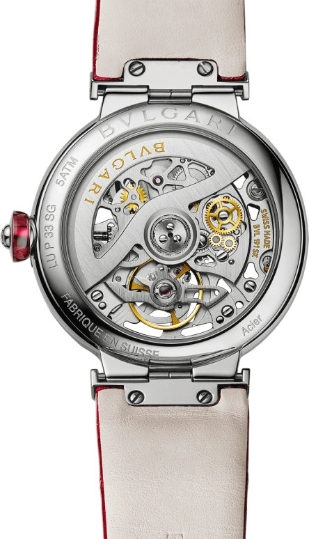 Bulgari,Lvcea 33mm,33mm,Stainless Steel,Rose,Red,Automatic,42hours,In-house Caliber,102879