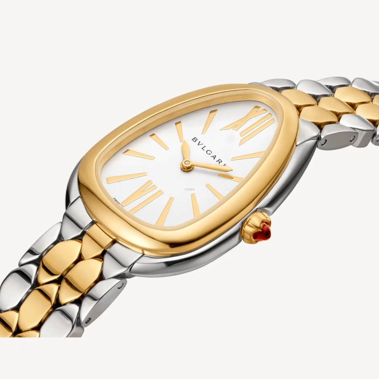 Bulgari,Serpenti Seduttori 33mm,33mm,Stainless Steel,Silver White,Quartz,Sapphire,Crystal Glass,Other,103955