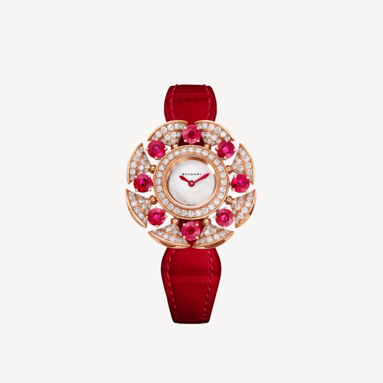 Bulgari,Divas' Dream 33mm,33mm,Rose Gold,Silver,Quartz,Round,103754