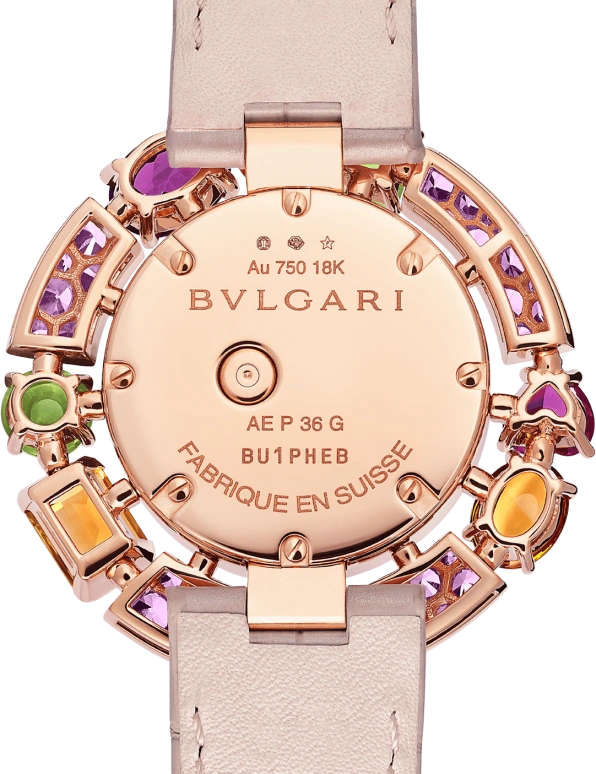 Bulgari,High Jewellery 36mm,36mm,Rose Gold,Sapphire,Crystal,White,Sapphire,Crystal Glass,Oval,Rose Gold,Pink Red,Pink,103713