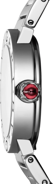 Bulgari,Bulgari Bulgari 26mm,26mm,Stainless Steel,White,Quartz,In-house Caliber,Sapphire,Crystal Glass,101886