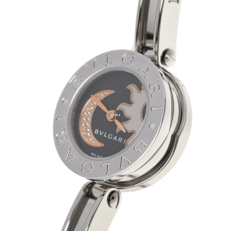 Bulgari,B.Zero1 22mm,22mm,Stainless Steel,Black,Quartz,Sapphire,Crystal Glass,Round,BZ22BSMDSS,BZ22BSMDSS.S
