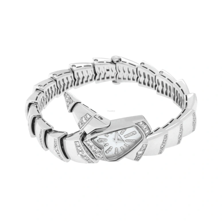 Bulgari,Serpenti 26mm,26mm,White Gold,White,Quartz,26280hours,In-house Caliber,102366