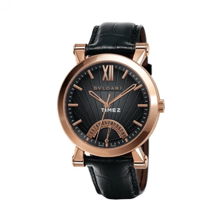 Bulgari,Other 42mm,42mm,Rose Gold,Black,Automatic,Day,Flyback,Retrograde,101705