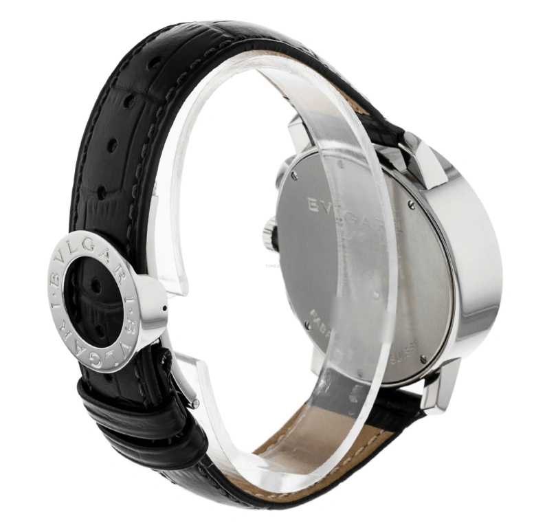 Bulgari,Bulgari Bulgari 42mm,42mm,Stainless Steel,Black,Automatic,Chronograph,Day,BB42BSLDCH