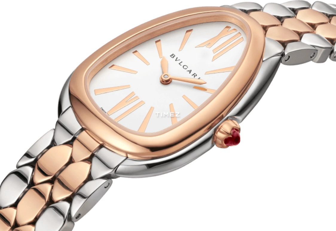 Bulgari,Serpenti Seduttori 33mm,33mm,Stainless Steel,White,Quartz,Sapphire,Other,103948