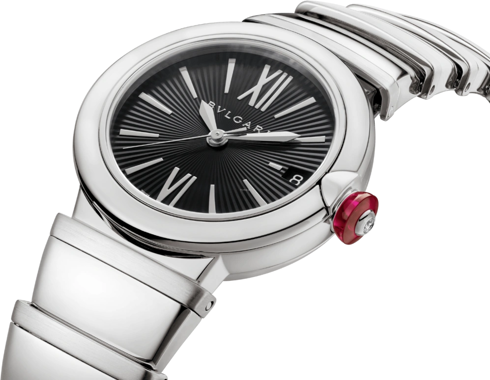 Bulgari,Lvcea 33mm,33mm,Stainless Steel,Black,Automatic,42hours,In-house Caliber,102688