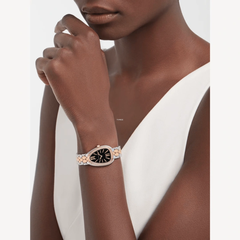 Bulgari,Serpenti Seduttori 33mm,33mm,Stainless Steel,Black,Quartz,Other,Silver,103951