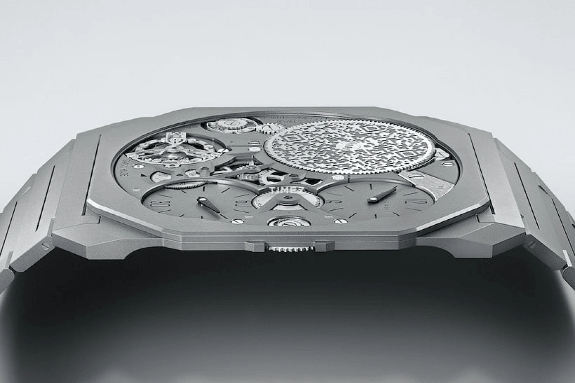 Bulgari,Octo 40mm,40mm,Titanium,Black,Handwound,Chronograph,50hours,OCTO FINISSIMO ULTRA