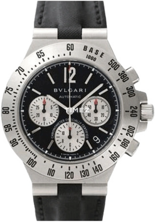Bulgari,Diagono Professional 40mm,40mm,Stainless Steel,Black,Sapphire,Crystal Glass,Closed,CH40SLDTA