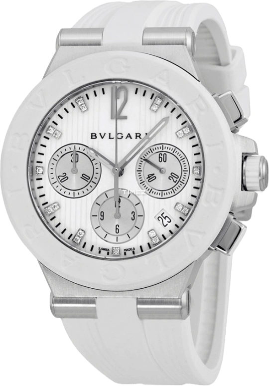Bulgari,Other 40mm,40mm,Stainless Steel,White,Automatic,DG40WSWVDCH11