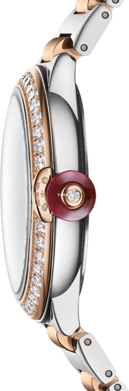 Bulgari,Lvcea 33mm,33mm,Stainless Steel,Pink Gold,Blue,Multi-Color,Automatic,Sapphire,Round,104243