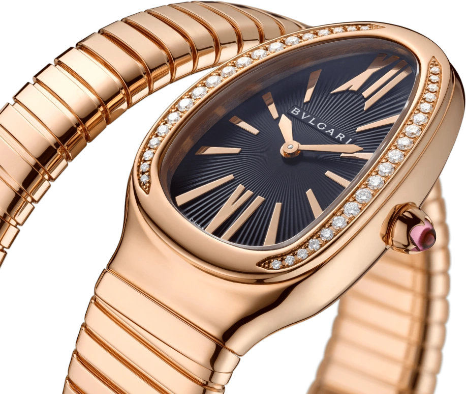 Bulgari,Serpenti 35mm,35mm,Pink Gold,Black,Quartz,26280hours,In-house Caliber,101815