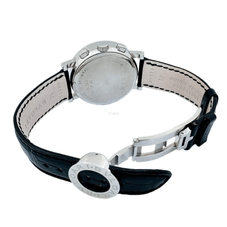 Bulgari,Bulgari Bulgari 38mm,38mm,Stainless Steel,White,Automatic,Chronograph,Day,BB38WSLDCH,BB38WSLDCH/N