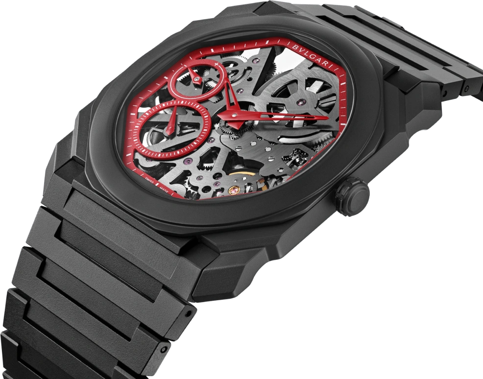 Bulgari,Octo 40mm,40mm,Ceramic,Red,Handwound,65hours,In-house Caliber,103527