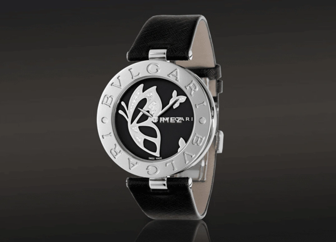 Bulgari,B.Zero1 35mm,35mm,Stainless Steel,Black,Quartz,Sapphire,Round,BZ35BDSL
