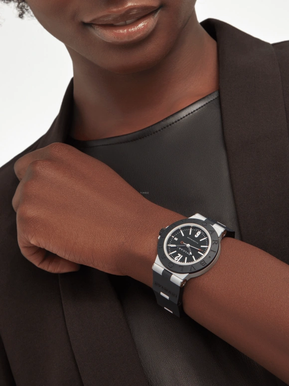 Bulgari,Bulgari Bulgari 40mm,40mm,Aluminium,Black,Automatic,42hours,In-house Caliber,103445