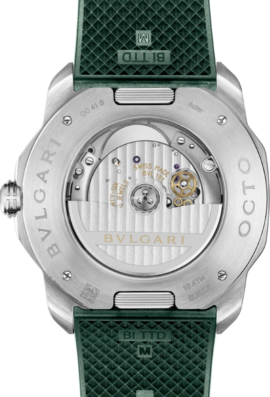 Bulgari,Octo 41mm,41mm,Stainless Steel,Green,Automatic,Day,42hours,104091