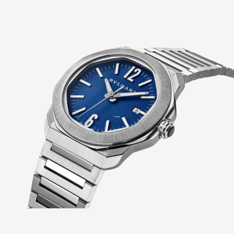 Bulgari,Octo 41mm,41mm,Stainless Steel,Blue,Automatic,Day,Round,103739