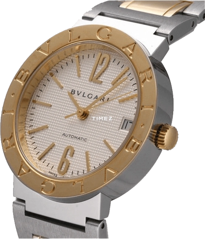 Bulgari,Bulgari Bulgari 33mm,33mm,Stainless Steel,White,Automatic,Day,Sapphire,Crystal Glass,BB33WSGD,BB33WSGD/N