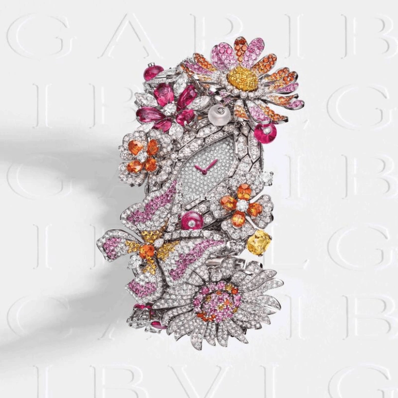 Bulgari,High Jewellery ,Platinum,Silver White,Handwound,30hours,In-house Caliber,103674