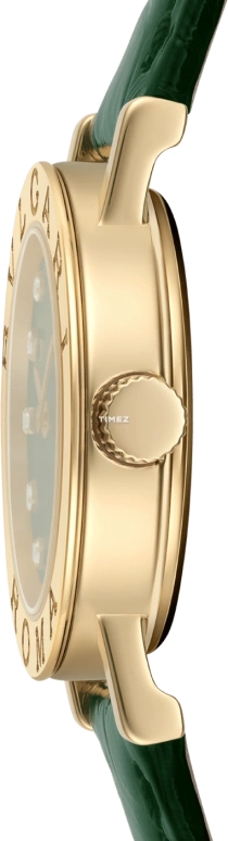 Bulgari,Bulgari Bulgari 26mm,26mm,Yellow Gold,Green,Quartz,Sapphire,Round,104111