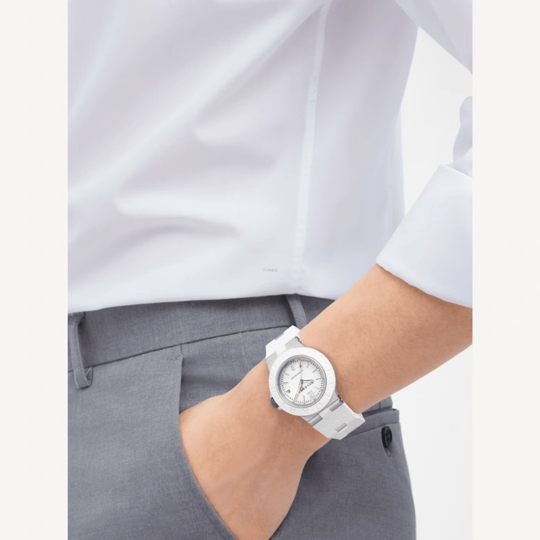Bulgari,Aluminium 40mm,40mm,Aluminium,White,Automatic,Day,Sapphire,Crystal Glass,103964