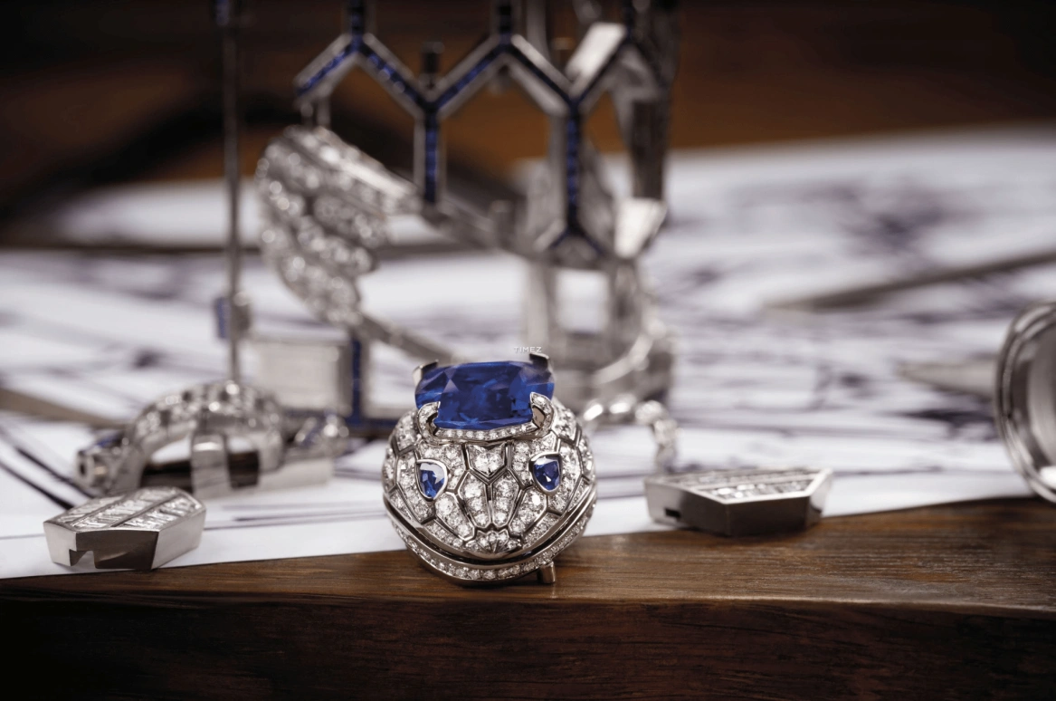 Bulgari,Serpenti ,Sapphire,White Gold,Silver,Quartz,Sapphire,White,102987