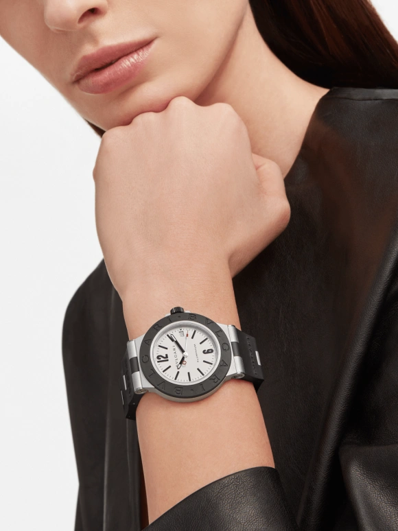 Bulgari,Bulgari Bulgari 40mm,40mm,Aluminium,White,Automatic,42hours,In-house Caliber,103382