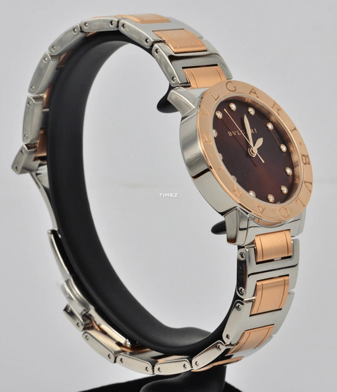 Bulgari,BB Lady 33mm,33mm,Rolesor,Red,Quartz,Sapphire,Crystal Glass,Round,BBLP33SG