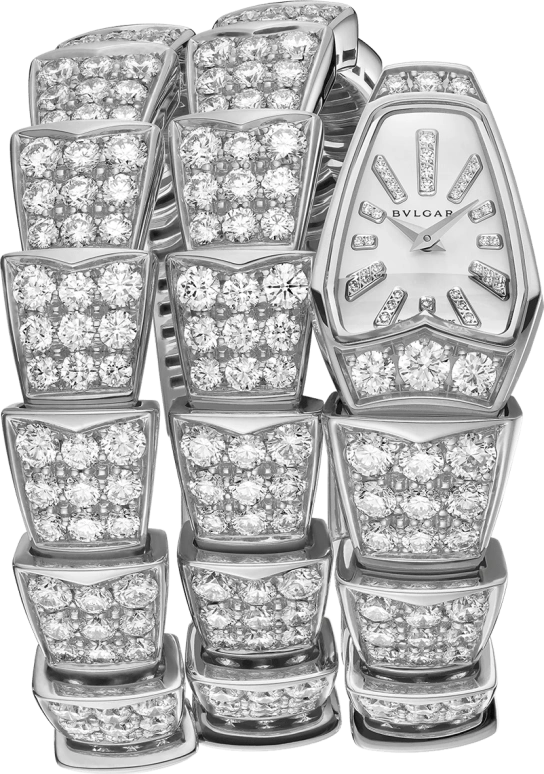 Bulgari,Serpenti 26mm,26mm,White Gold,White,Quartz,26280hours,In-house Caliber,Selena Gomez,101786