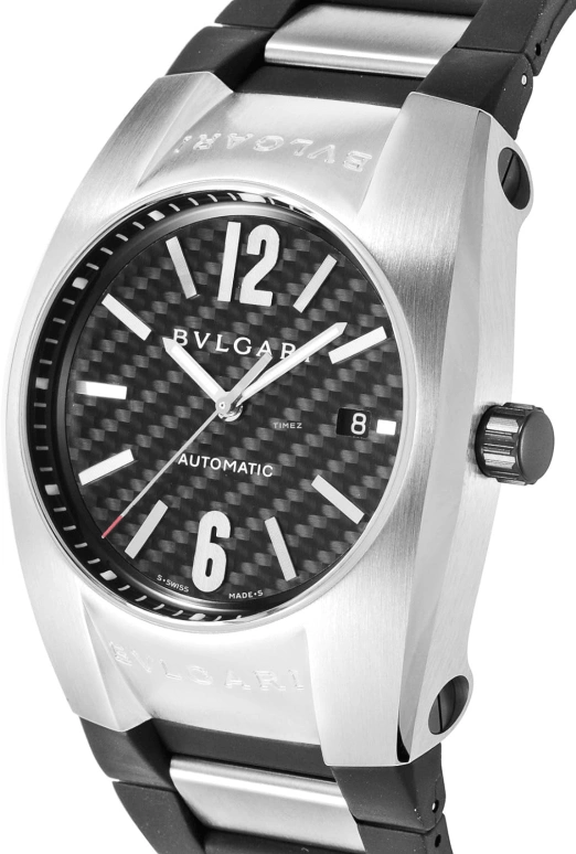 Bulgari,Ergon 40mm,40mm,Stainless Steel,Black,Automatic,Day,Sapphire,Crystal Glass,EG40BSVD