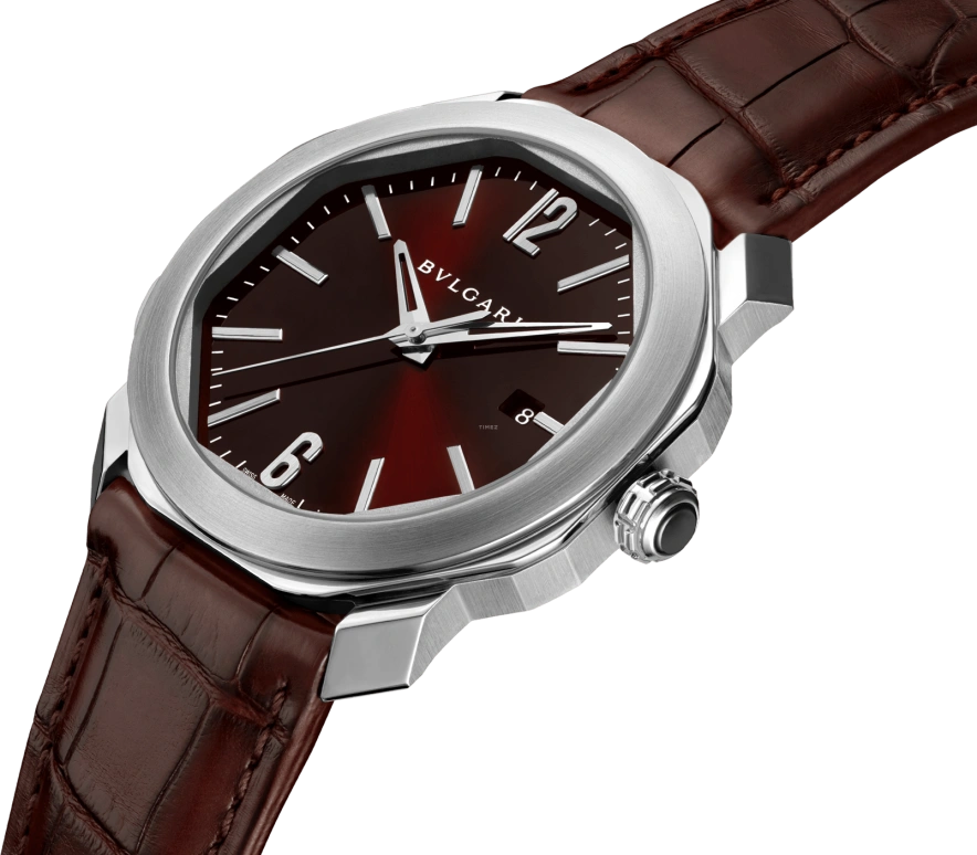 Bulgari,Octo 41mm,41mm,Stainless Steel,Brown,Automatic,Date,42hours,102705