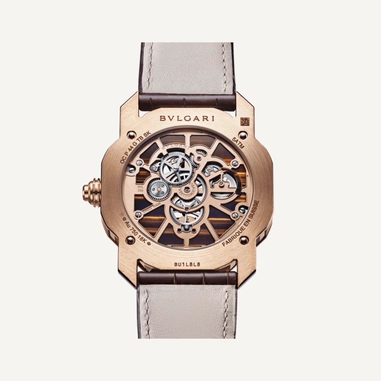 Bulgari,Octo 44mm,44mm,Rose Gold,Skeleton,Handwound,Tourbillon,Octagon,103675