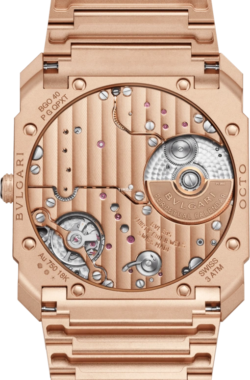 Bulgari,Octo 40mm,40mm,Rose Gold,Automatic,Perpetual Calendar,Leap Year,Month,Date,60hours,In-house Caliber,104175