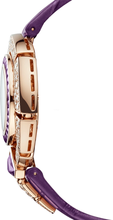 Bulgari,Serpenti 37mm,37mm,Rose Gold,Crystal,Sapphire,Crystal Glass,Rose Gold,Setting,Diamonds,103125