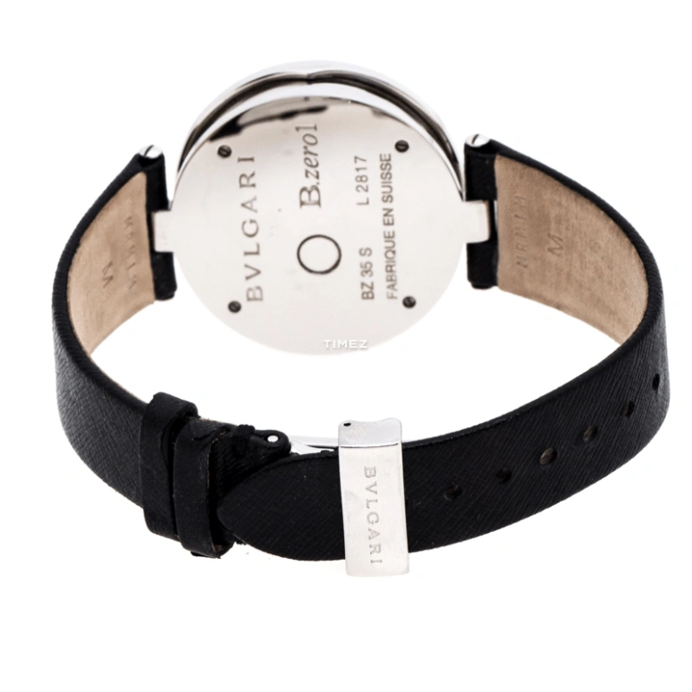 Bulgari,B.Zero1 35mm,35mm,Stainless Steel,Black,Quartz,Sapphire,Round,BZ35BDSL