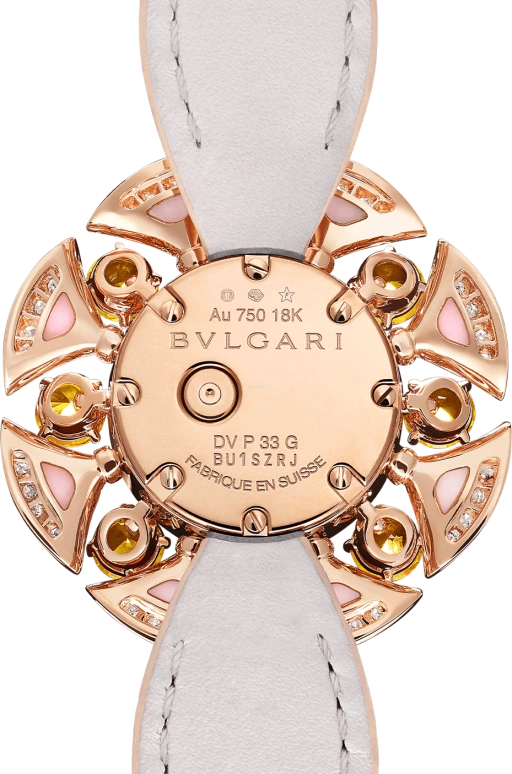 Bulgari,Divas' Dream 33mm,33mm,Rose Gold,White,Sapphire,Crystal Glass,Setting,Diamonds,103635