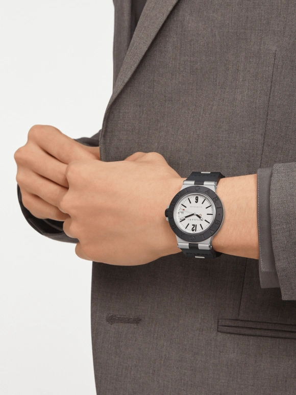 Bulgari,Bulgari Bulgari 40mm,40mm,Aluminium,White,Automatic,42hours,In-house Caliber,103382