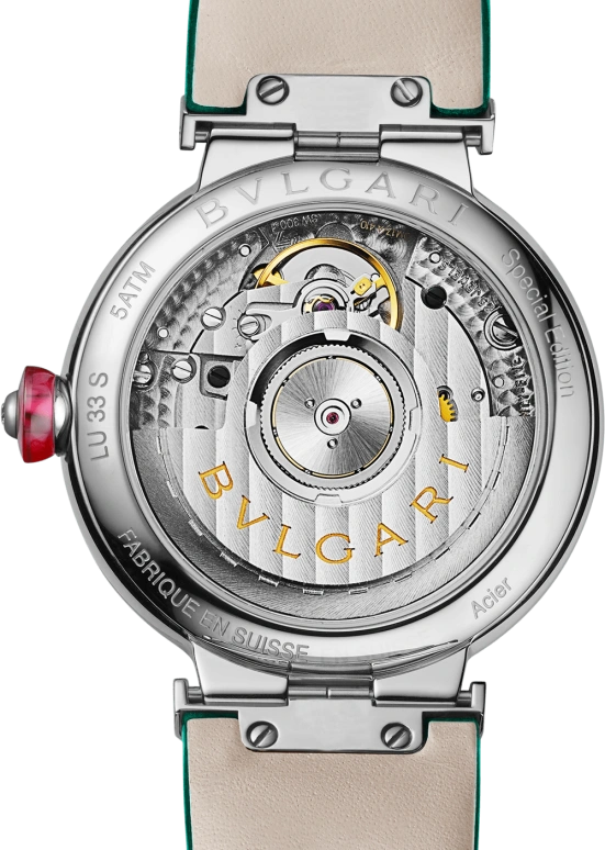 Bulgari,Lvcea 33mm,33mm,Stainless Steel,White,Sapphire,Crystal Glass,Mother of Pearl,103366