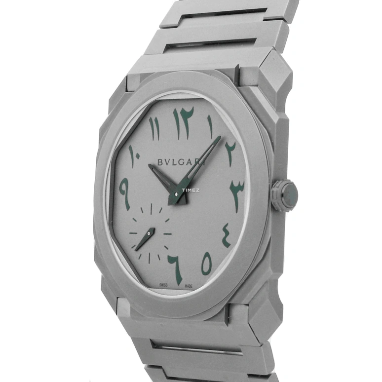 Bulgari,Octo 40mm,40mm,Titanium,Grey,Automatic,60hours,In-house Caliber,103023