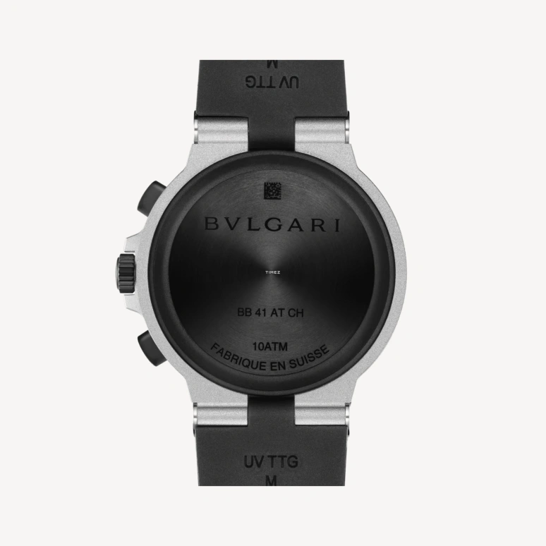 Bulgari,Aluminium 41mm,41mm,Aluminium,Titanium,White,Automatic,Chronograph,Day,103722