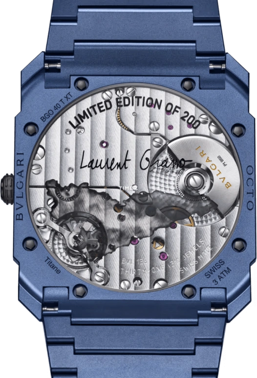 Bulgari,Octo 40mm,40mm,Titanium,Blue,Automatic,60hours,In-house Caliber,104005