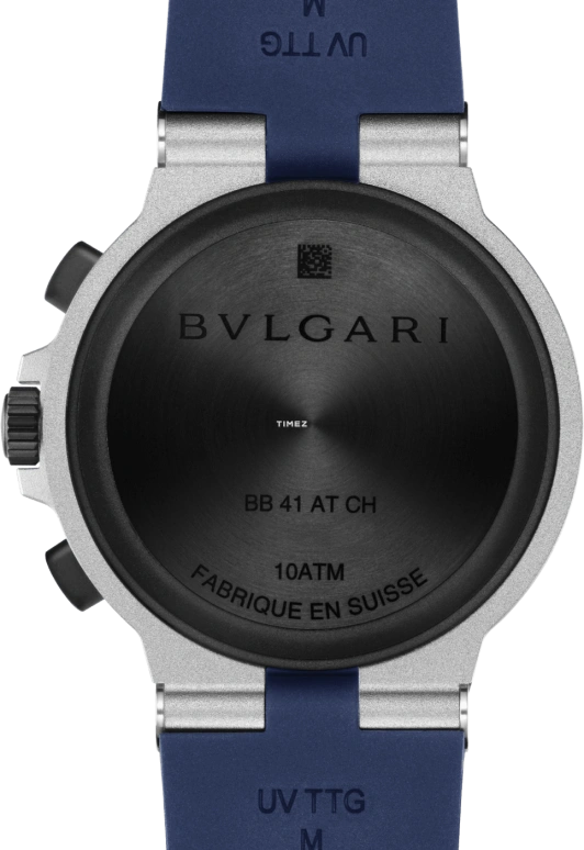Bulgari,Aluminium 41mm,41mm,Aluminium,Blue,Automatic,Chronograph,Day,104234