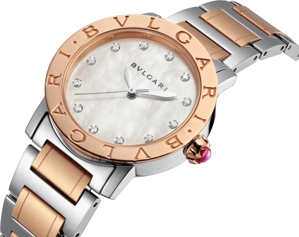 Bulgari,Bulgari Bulgari 33mm,33mm,Stainless Steel,White,Automatic,42hours,In-house Caliber,101891